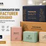 Premium E flute corrugated boxes displayed for retail and branded product packaging in Hyderabad.